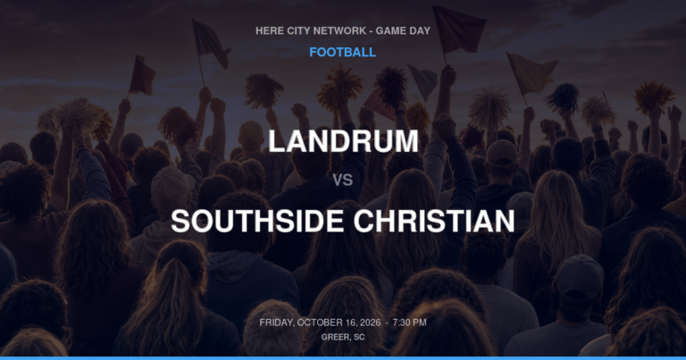 Landrum vs Southside Christian: Simpsonville SC Football