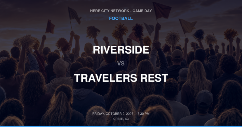 Riverside vs. Travelers Rest — Football Game Day — Travelers Rest, SC — Oct 2, 2026