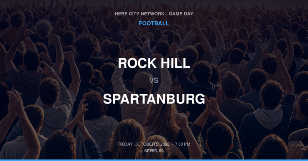 Rock Hill vs. Spartanburg — Football Game Day — Spartanburg, SC — Oct 2, 2026