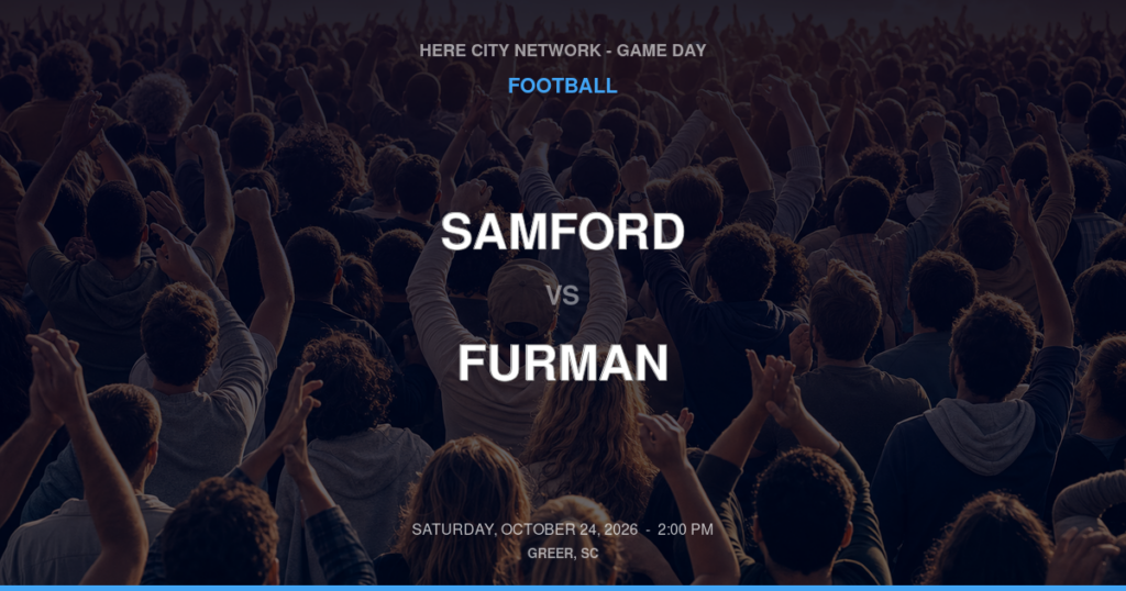 Samford vs. Furman — Football Game Day — Greenville, SC — Oct 24, 2026