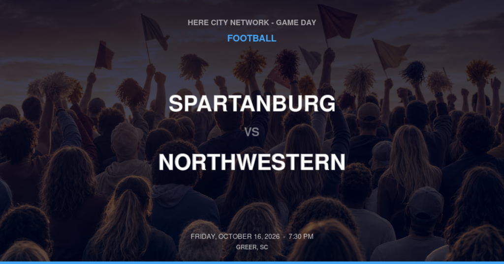Spartanburg vs. Northwestern — Football Game Day — Rock Hill, SC — Oct 16, 2026