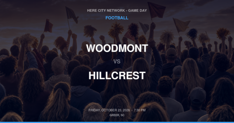 Woodmont vs. Hillcrest — Football Game Day — Simpsonville, SC — Oct 23, 2026